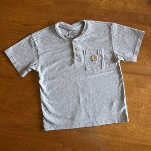Carhartt gray henley pocket tee S 6/7